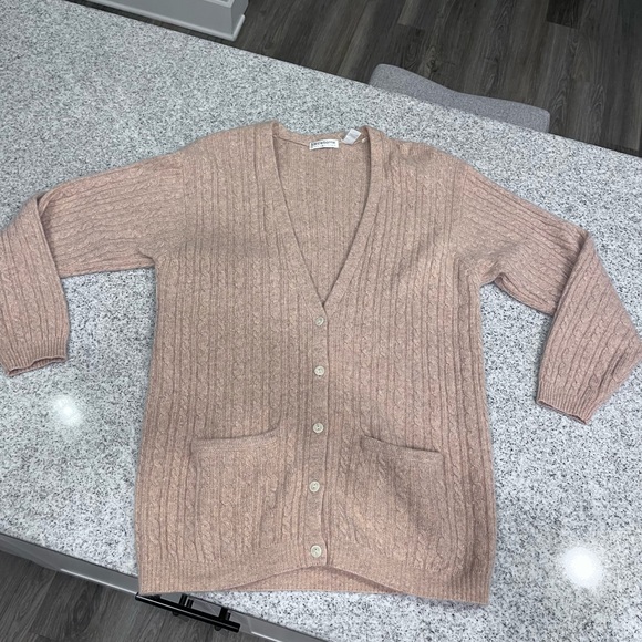 Liz Claiborne Women's Cable Knit Cardigan Sweater - Picture 5 of 8